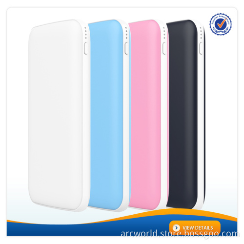 AWC462 New Design High Quality 10000mAh dual USB charger type c power bank